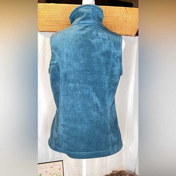 Columbia Deep Sage Green Fleece Vest Size Small - Picture 9 of 10